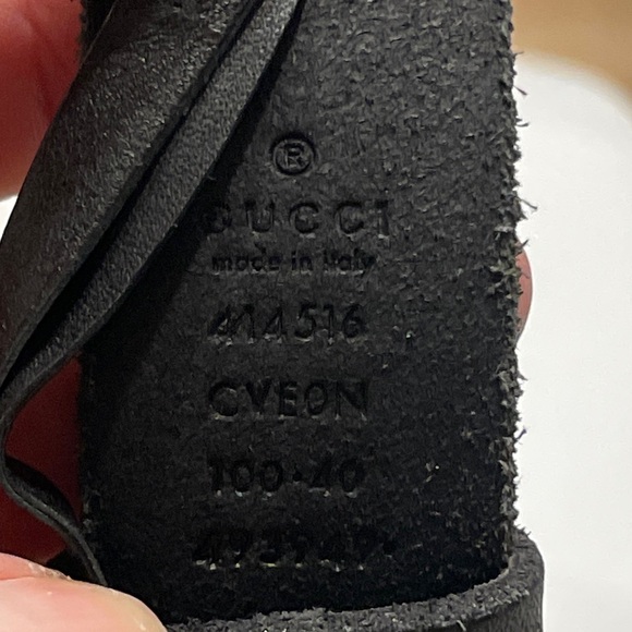 Gucci Marmont Double GG Raw Edge 414516 Belt 100/40 - Picture 3 of 7